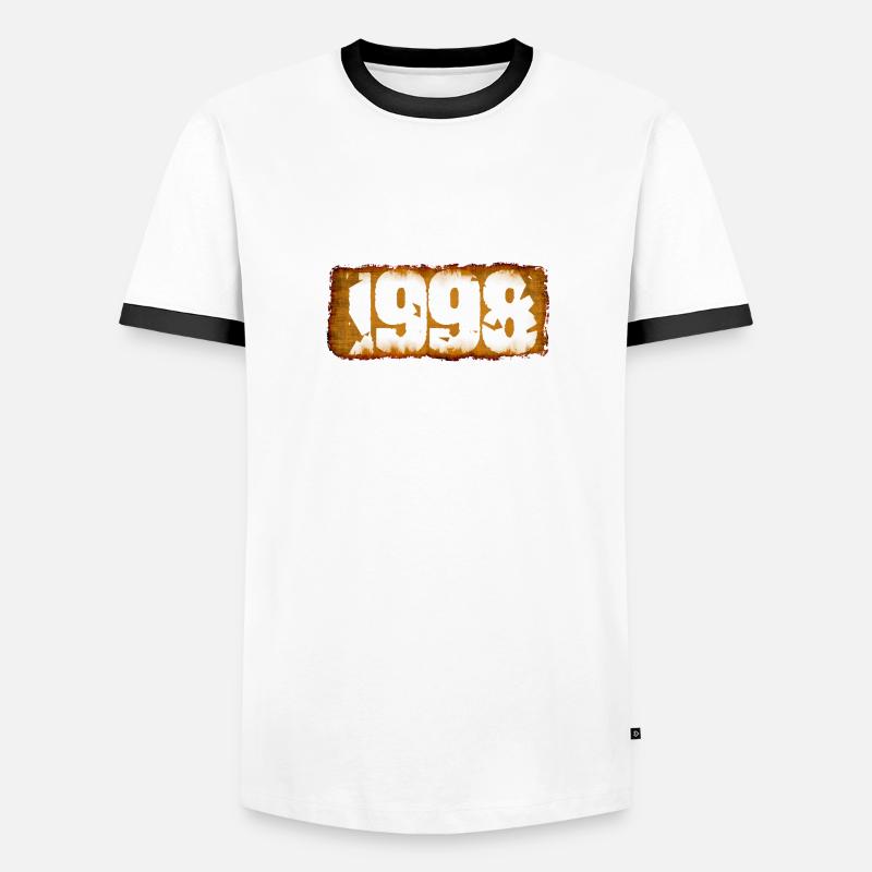 1998 Männer Kontrast-T-Shirt