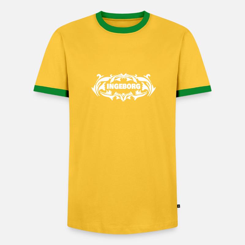 First name Ingeborg - Men's Ringer Shirt - undefined