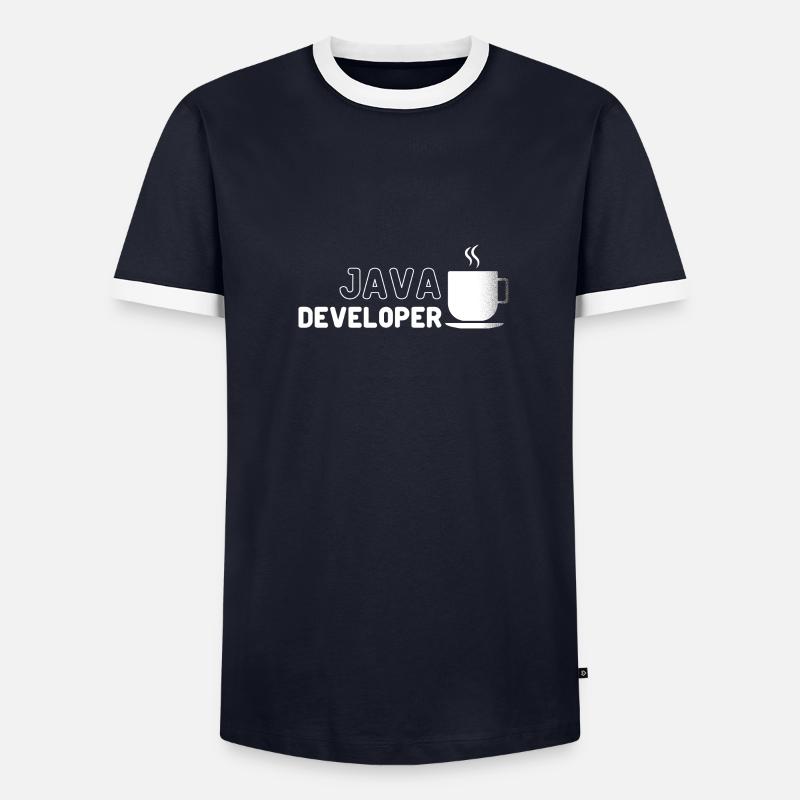 Java Developer Coffee Kaffee - Men's Ringer Shirt - undefined