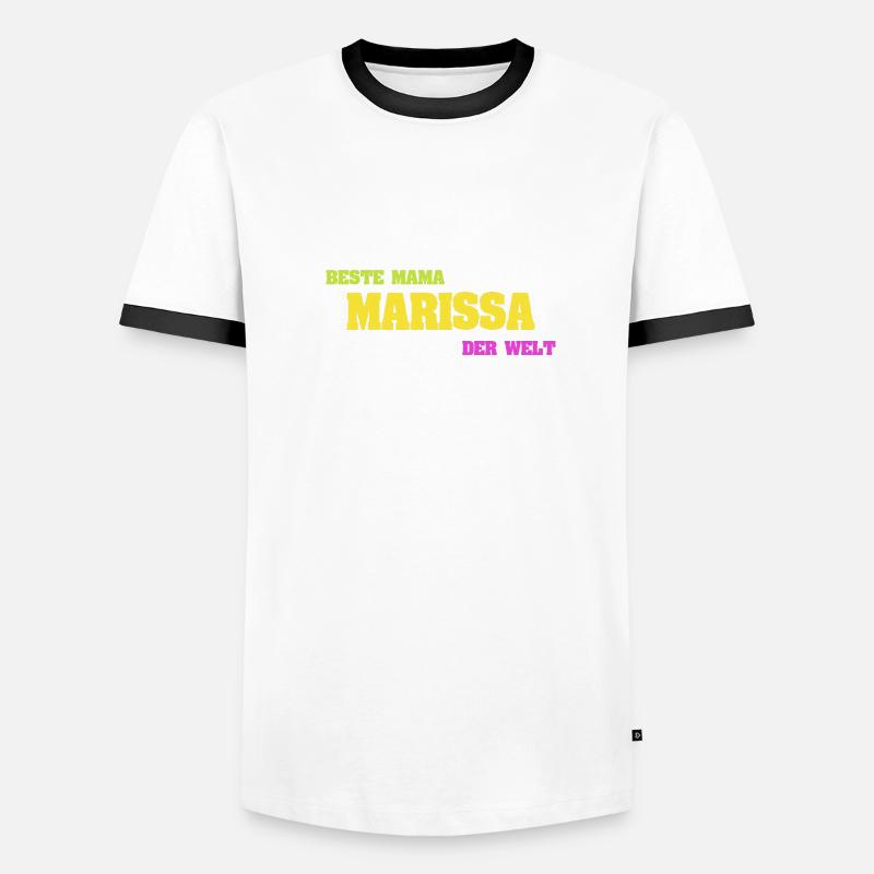Marissa als Mutter Männer Kontrast-T-Shirt