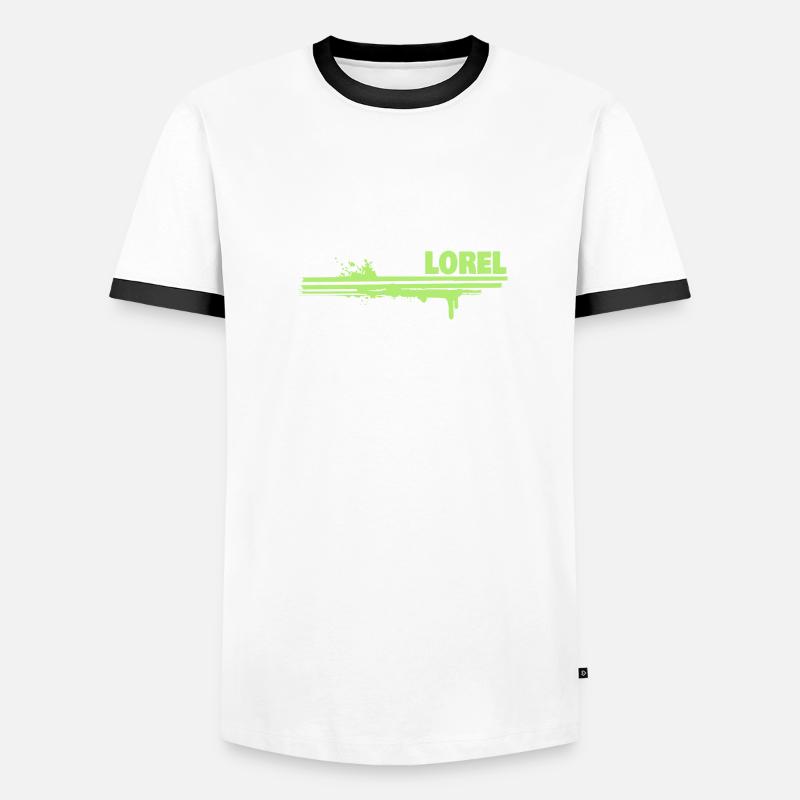 Farbklecks Lorel Männer Kontrast-T-Shirt