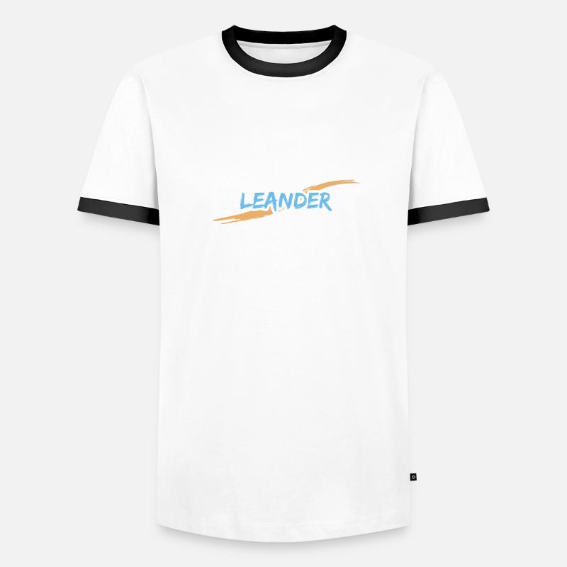 Leander Leander Männer Kontrast-T-Shirt