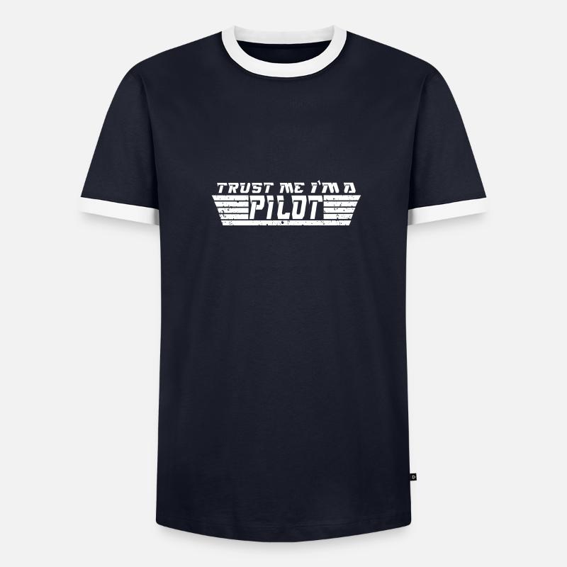 Drone Drones Drone Flight Drone Pilot T-shirt contrasté Homme