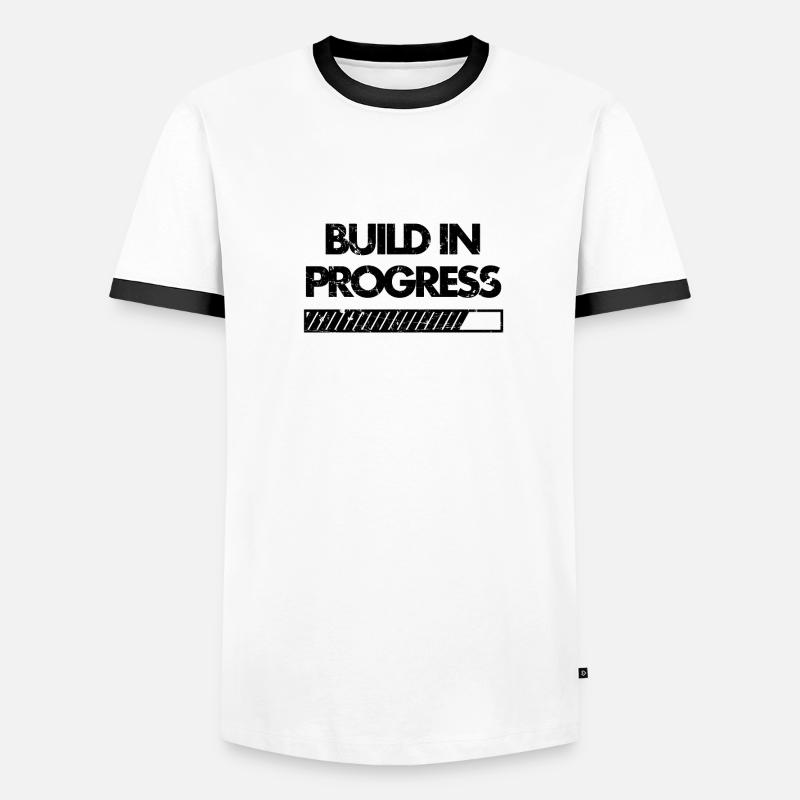 Construction en cours T-shirt contrasté Homme