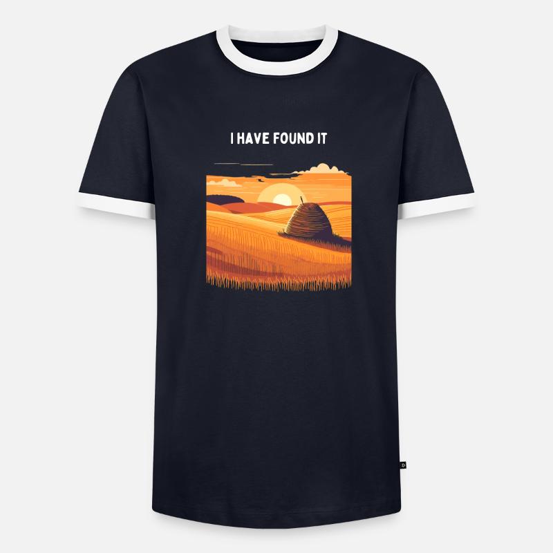 Nadel im Heuhaufen Männer Kontrast-T-Shirt