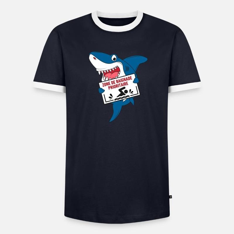 Zone de Baignade Prioritaire T-shirt contrasté Homme