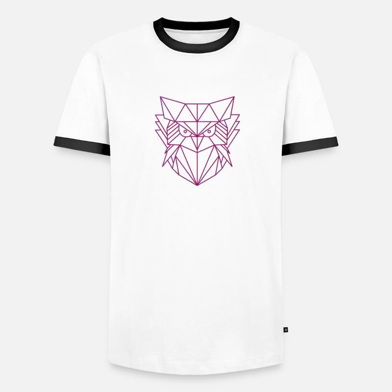 Eule Vogel Geschenk T-shirt contrasté Homme
