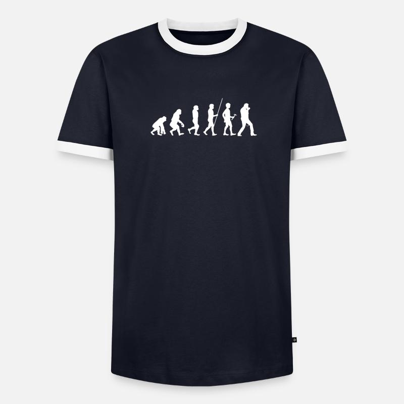 Harmonica - Harmonica Player - Evolution - Men's Ringer Shirt - undefined