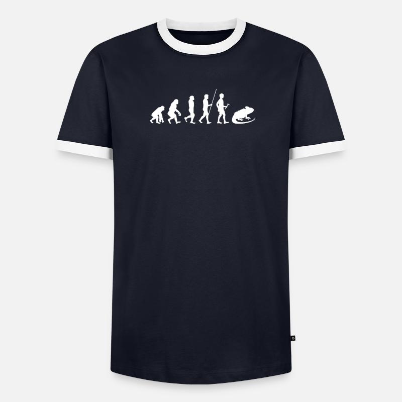 Reptile - Iguana - Iguana Owners - Evolution - Men's Ringer Shirt - undefined