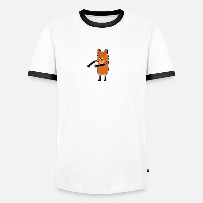 Floss Dance Déplacer Fox T-shirt contrasté Homme
