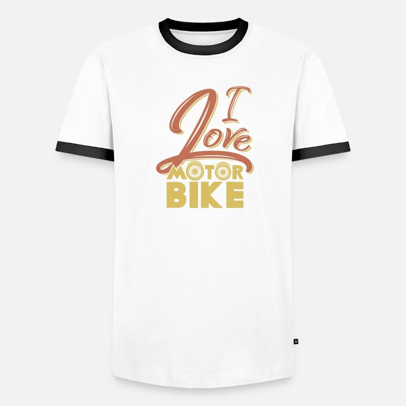 Motorcycle saying Chopper Cruiser exit Men's Ringer Shirt