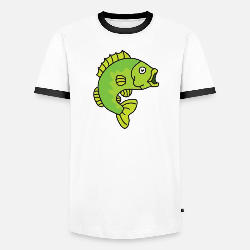 Perch fish Men's Ringer Shirt