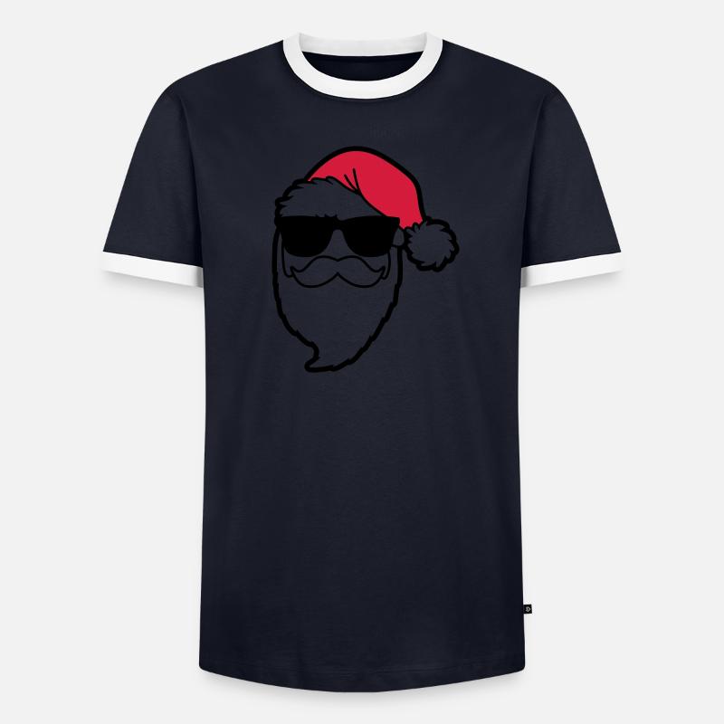 santa_claus_hohoho_4a Männer Kontrast-T-Shirt