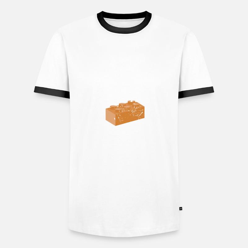 Ich hoffe du trittst auf einen Block Hass Geschenk Männer Kontrast-T-Shirt