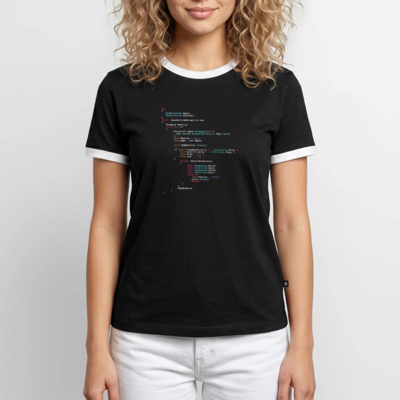 Coding Funny code saying gift programmer Men's Ringer Shirt