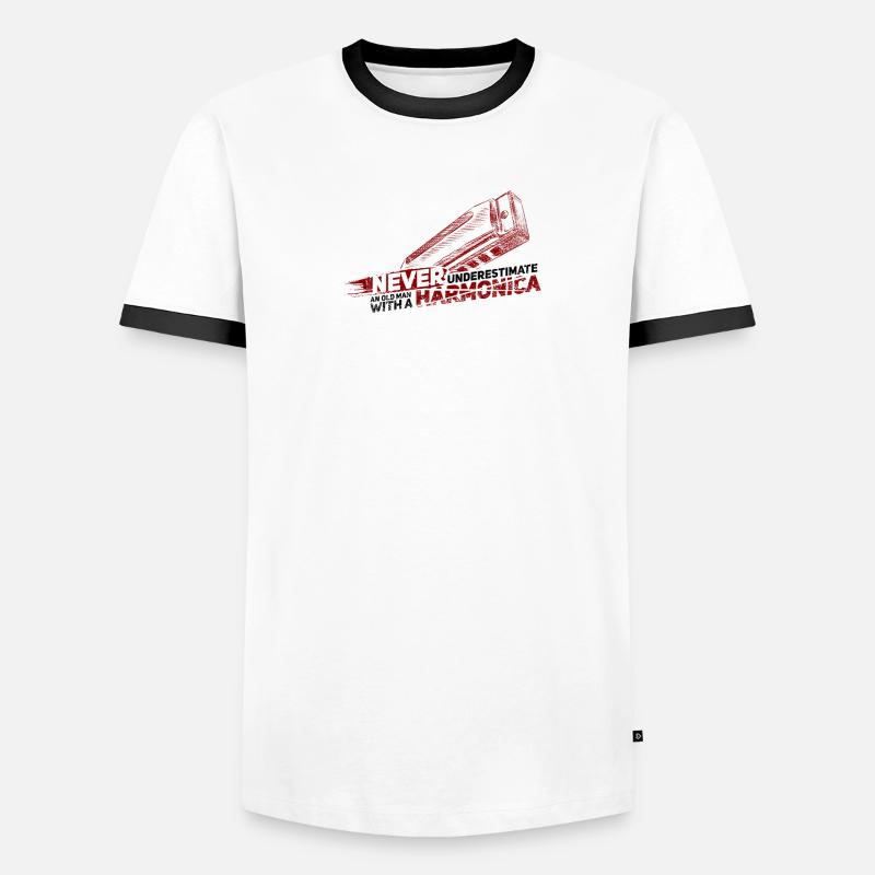 harmonica T-shirt contrasté Homme
