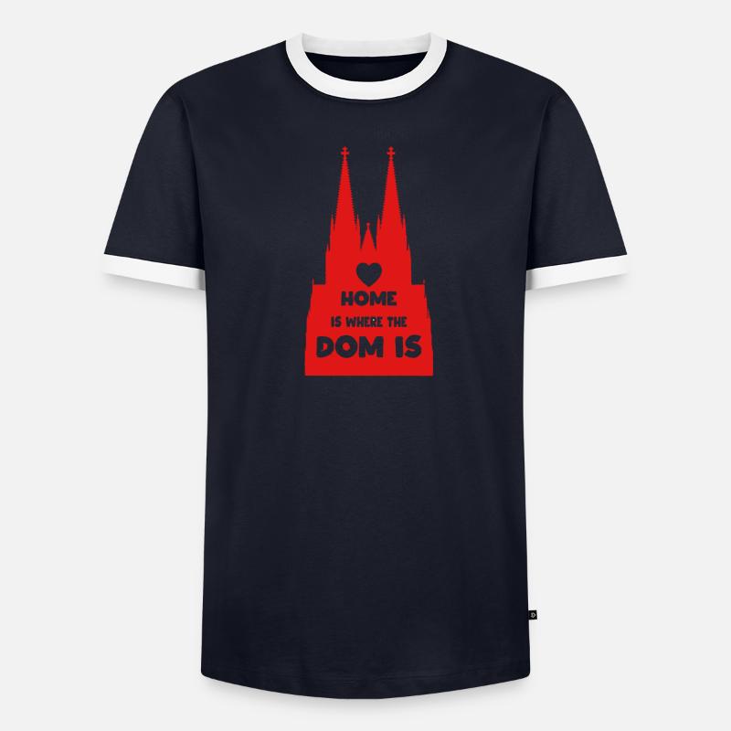 Cathédrale de Cologne T-shirt contrasté Homme