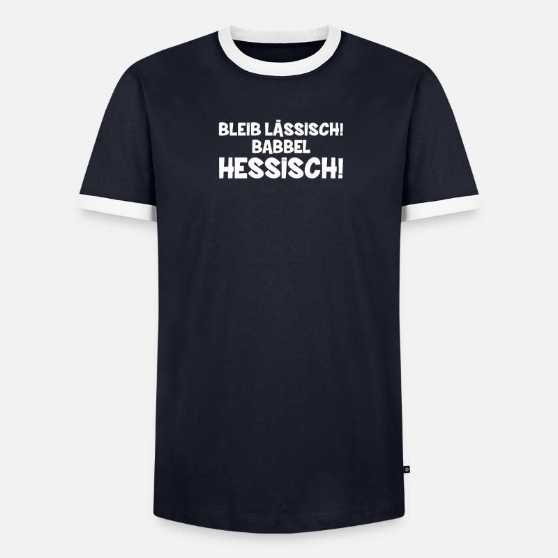 Babbel Hessisch | Hessen, Hessischer Dialekt Männer Kontrast-T-Shirt