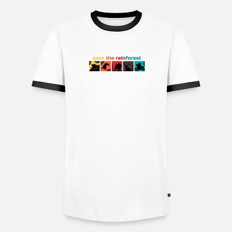 Save the Rainforest save as a rainforest environment gift Men's Ringer Shirt