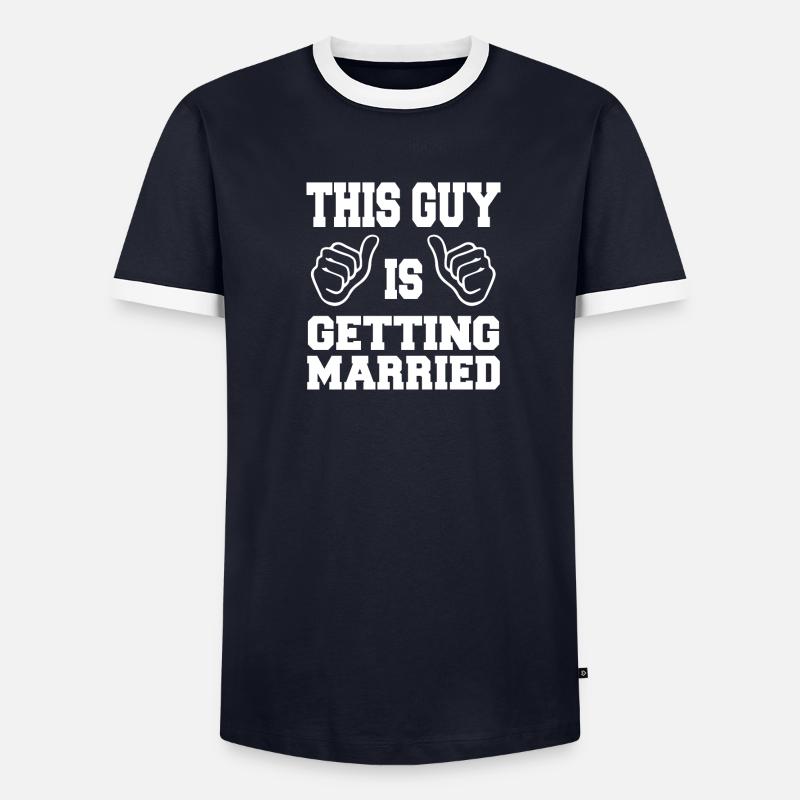 THIS GUY IS GETTING MARRIED - Männer Kontrast-T-Shirt - undefined