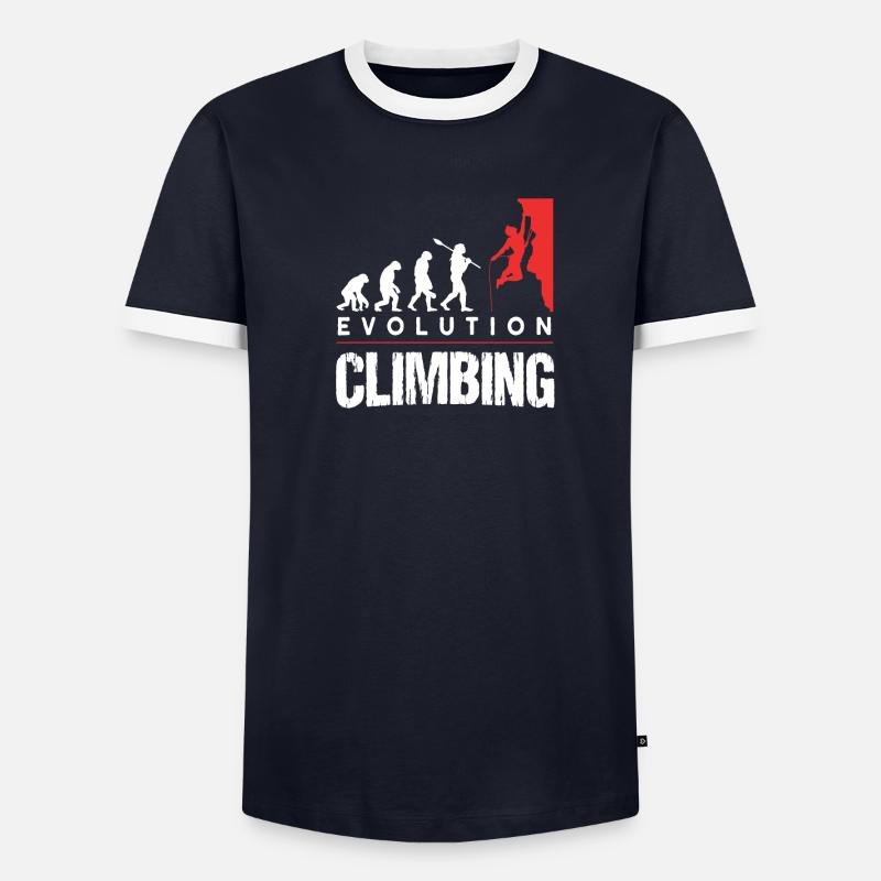 Climbing Evolution Climbing Boulderer - Men's Ringer Shirt - undefined