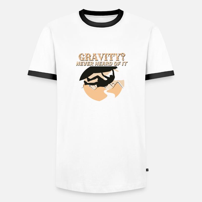 Climbing and gravity Men's Ringer Shirt