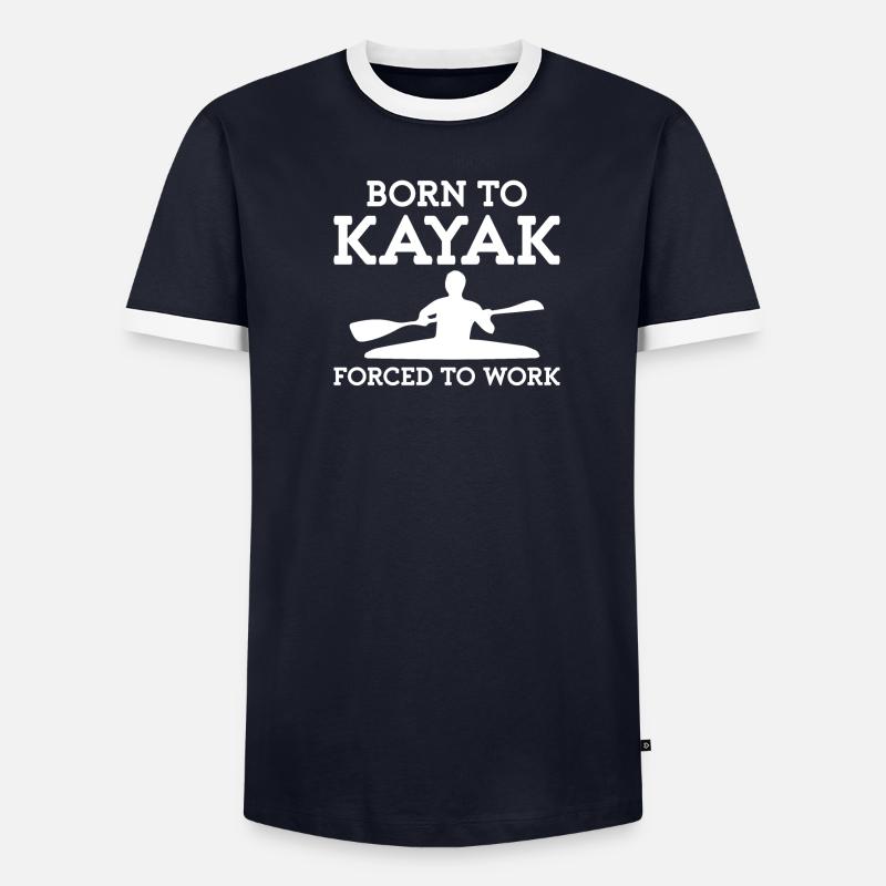 Né pour le kayak T-shirt contrasté Homme