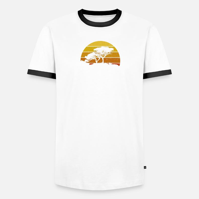 Pray for Amazonia Amazonie Amazonie Forêt tropicale T-shirt contrasté Homme