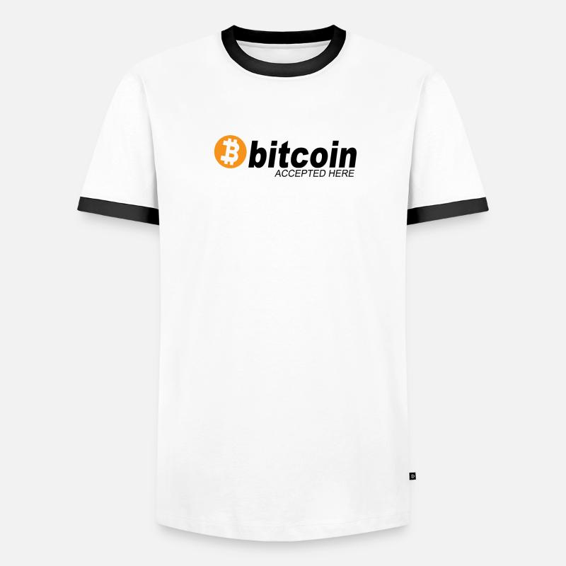 Bitcoin Accepted Here Men's Ringer Shirt