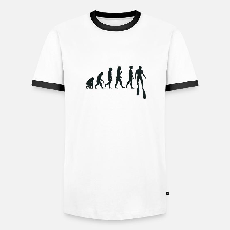 APNOE EVOLUTION cadeau de plongée en apnée T-shirt contrasté Homme