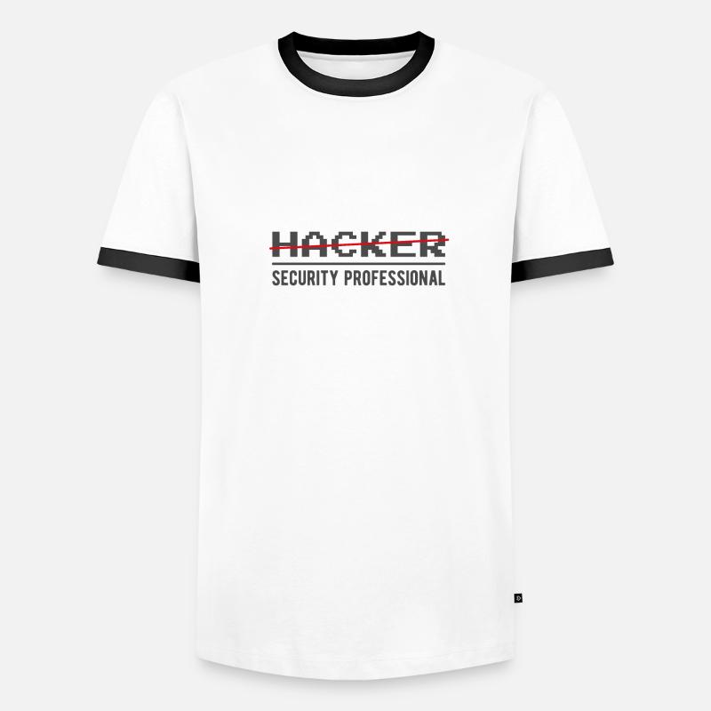 Hacker Security Professional say computer scientist Men's Ringer Shirt