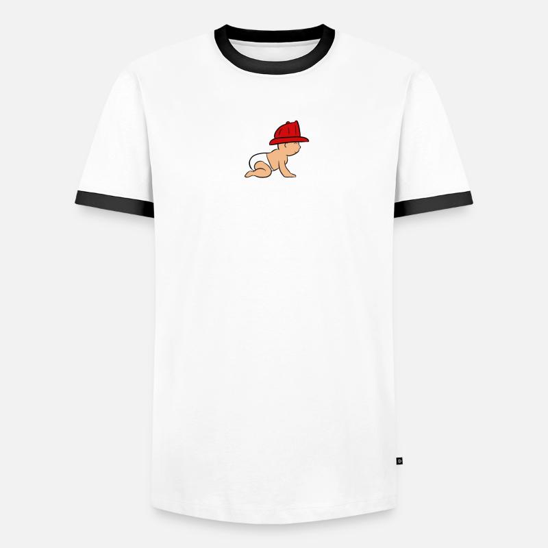 Bébé pompier bébé pompier T-shirt contrasté Homme