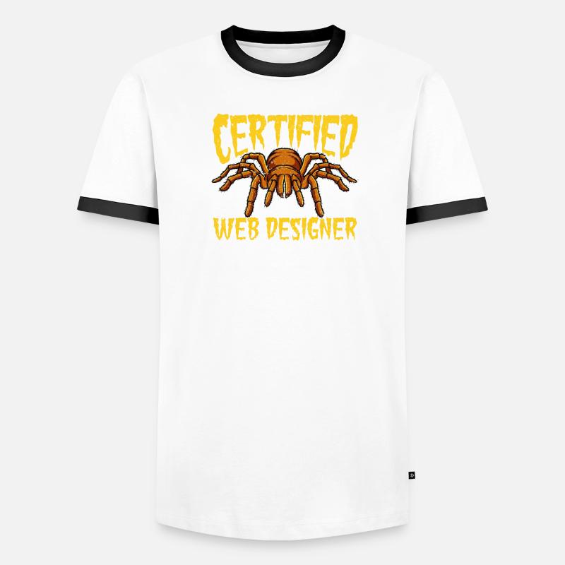 Certified web designer gift web design Men's Ringer Shirt