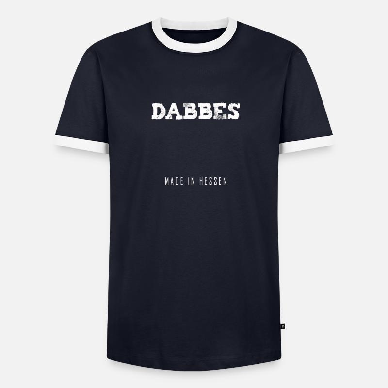 Dabbes Hessen Hessian dialect dialect dialect Men's Ringer Shirt