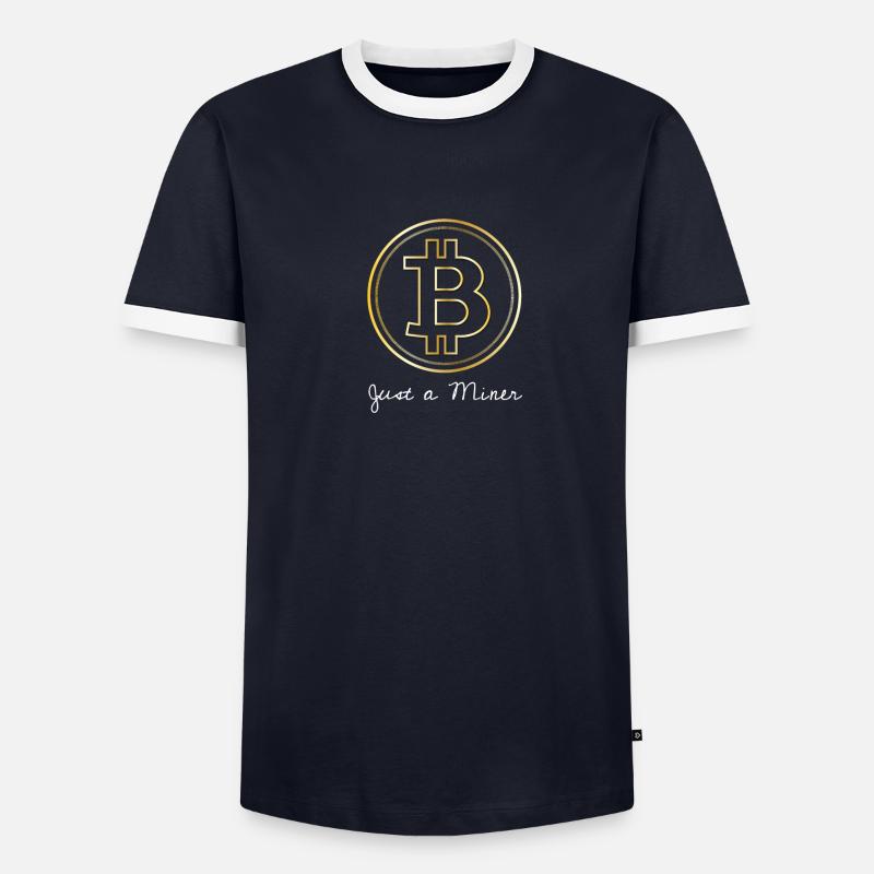Bitcoin T-shirt contrasté Homme