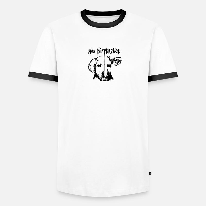 NO DIFFERENCE Männer Kontrast-T-Shirt