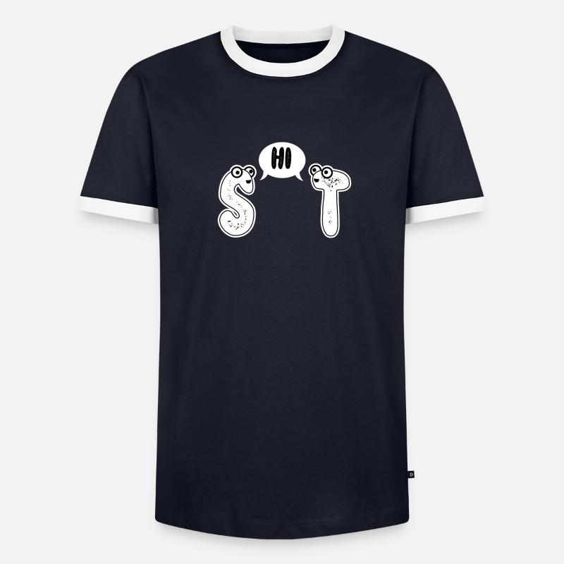 merde T-shirt contrasté Homme