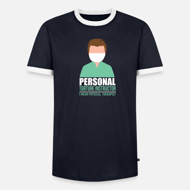 Idée git de physiothérapie physiothérapeute T-shirt contrasté Homme