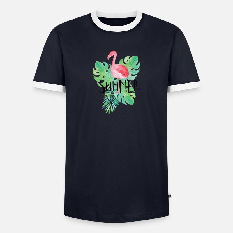 Flamingo T-shirt contrasté Homme