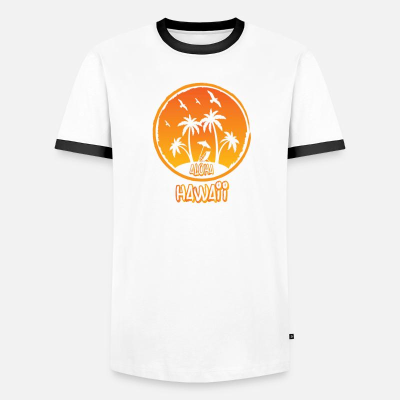 Strand Sommer Sonne Geschenk Geschenkidee Männer Kontrast-T-Shirt