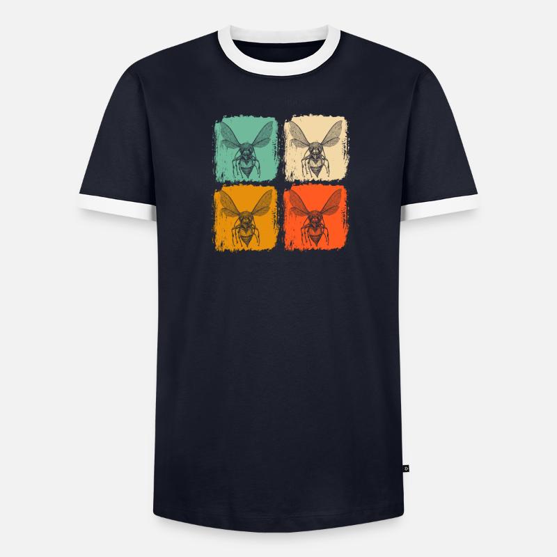 Wasp retro Men's Ringer Shirt