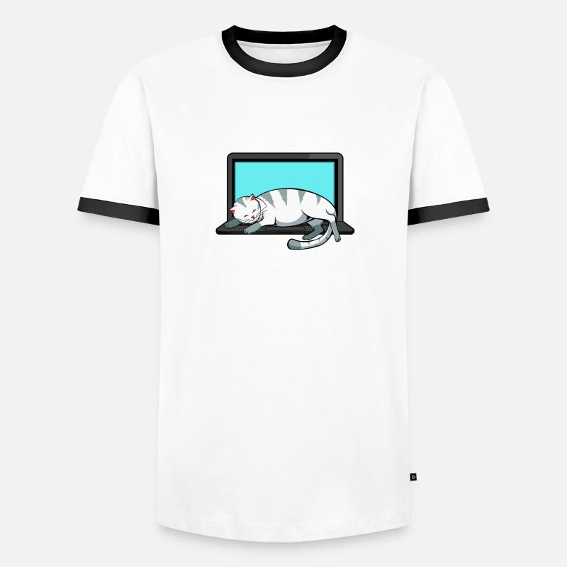 I'm A Purrgrammer - programmeur chat sur clavier T-shirt contrasté Homme