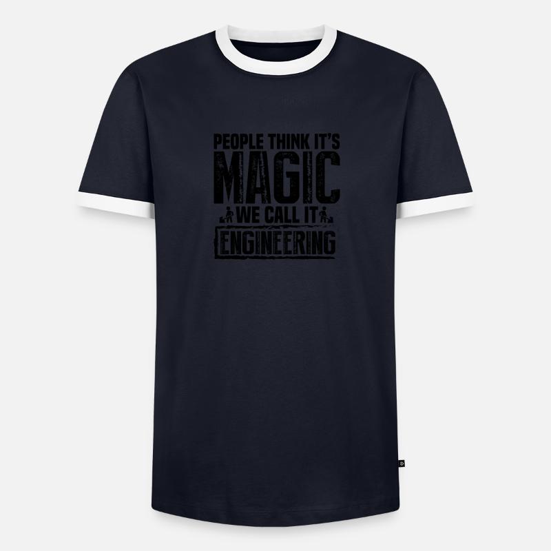 People think it's magic T-shirt contrasté Homme