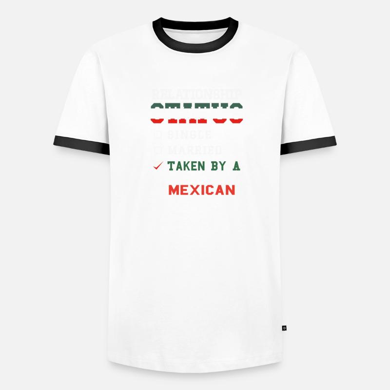 Statut de la relation prise Super chaud mexicain T-shirt contrasté Homme