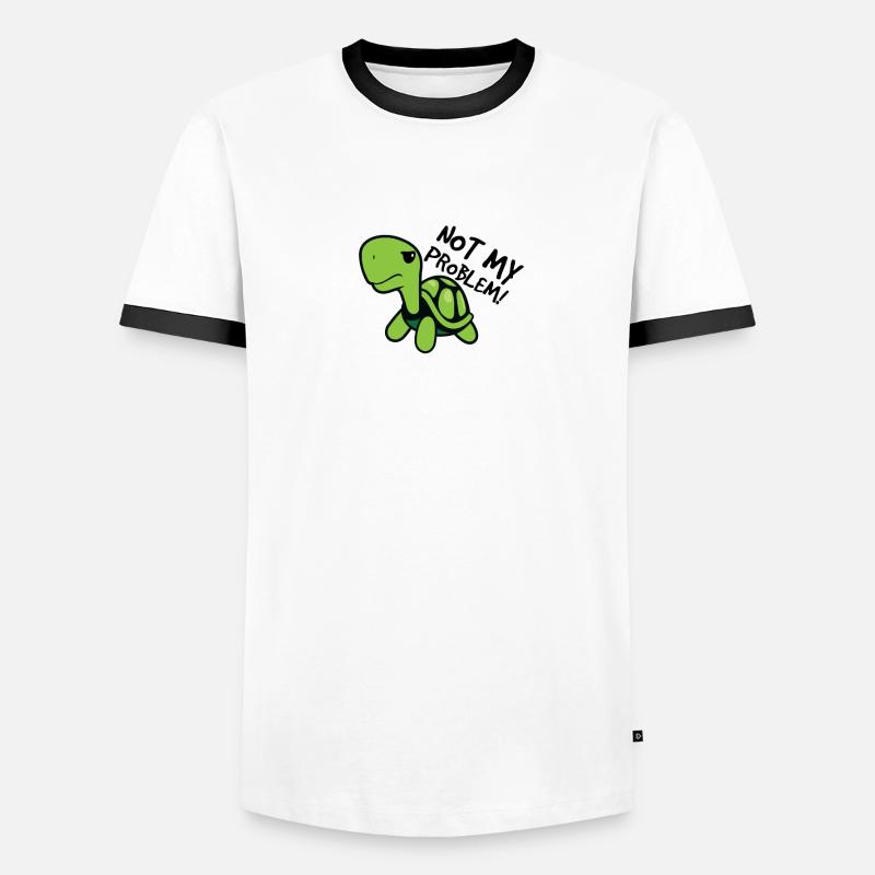 Nicht mein Problem Männer Kontrast-T-Shirt