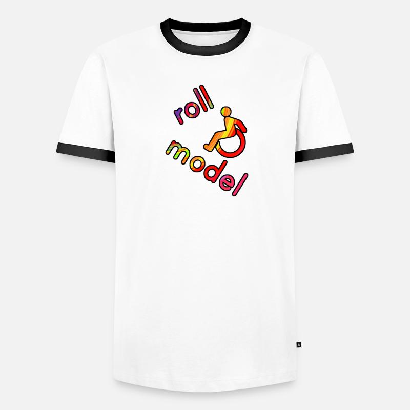 Roll Model! Disability Men's Ringer Shirt