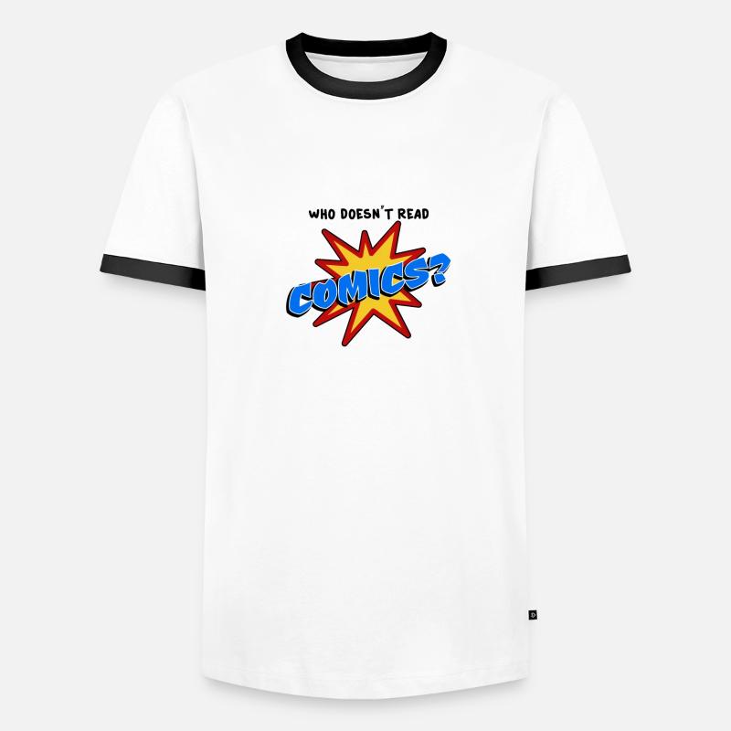 Who doesn´t read comic Männer Kontrast-T-Shirt