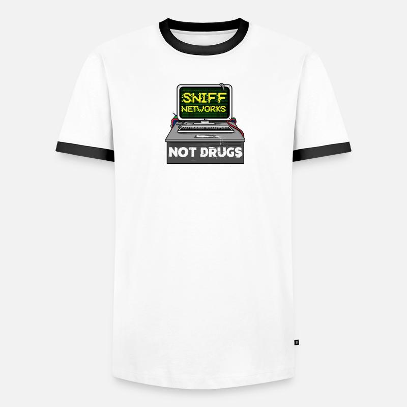 Programmer Code Computer Science Hacker CMD Gift Men's Ringer Shirt