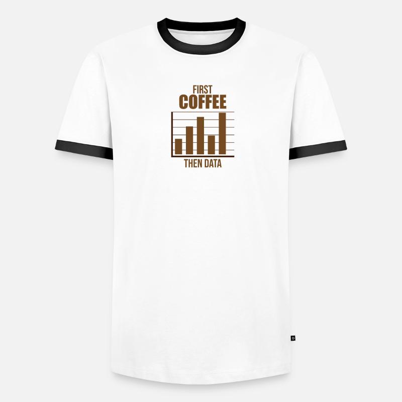 Data Analyst Analytics Coffee Lover Gift Men's Ringer Shirt