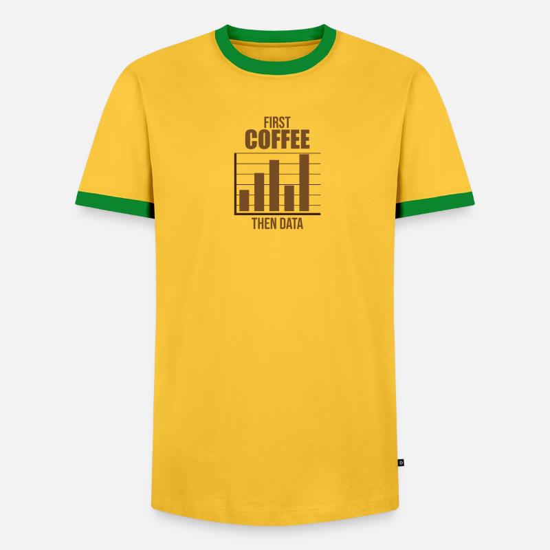 Data Analyst Analytics Kaffeeliebhaber Geschenk - Männer Kontrast-T-Shirt - undefined